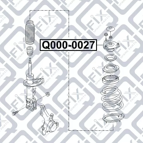 Опора переднего амортизатора Q000-0027 Q-FIX
