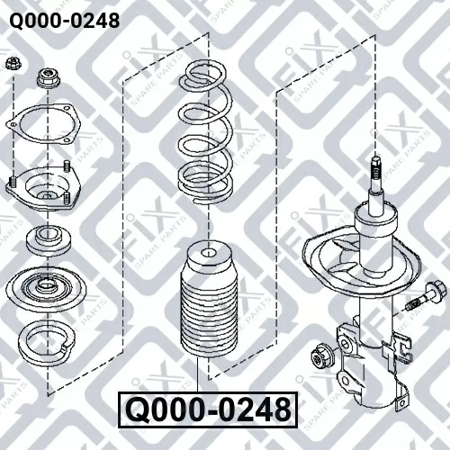 Пыльник переднего амортизатора Q000-0248 Q-FIX