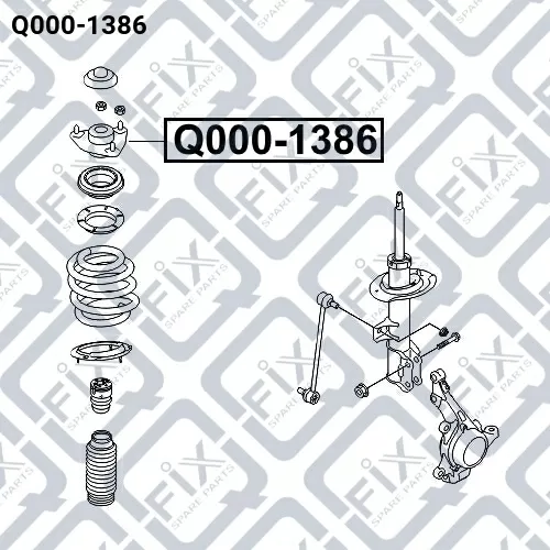 Опора переднего амортизатора Q000-1386 Q-FIX