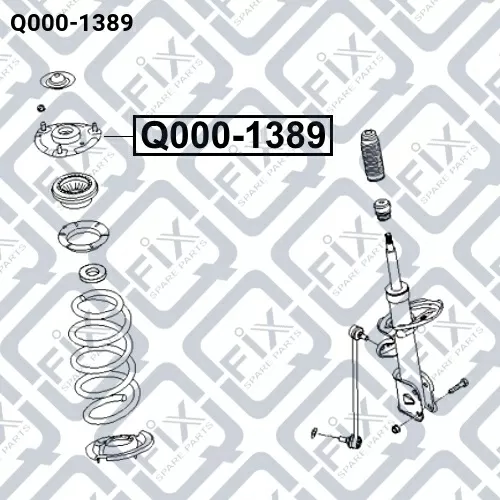 Опора переднего амортизатора Q000-1389 Q-FIX