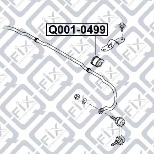 Втулка переднего стабилизатора Q001-0499 Q-FIX