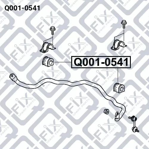 Втулка переднего стабилизатора Q001-0541 q-fix - фото №1