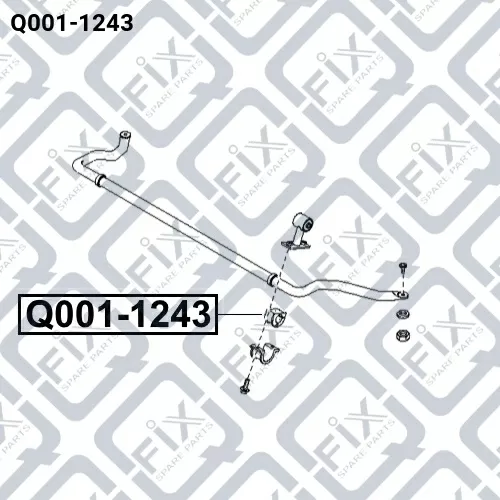 Втулка переднего стабилизатора Q001-1243 Q-FIX