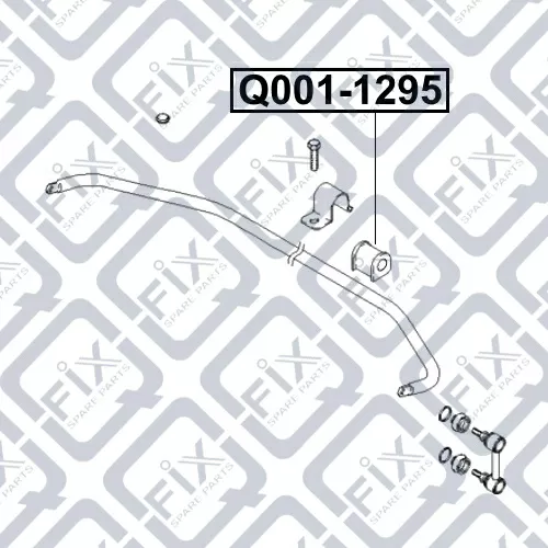 Втулка переднего стабилизатора Q001-1295 q-fix - фото №1
