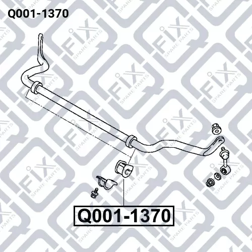 Втулка переднего стабилизатора Q001-1370 q-fix - фото №1