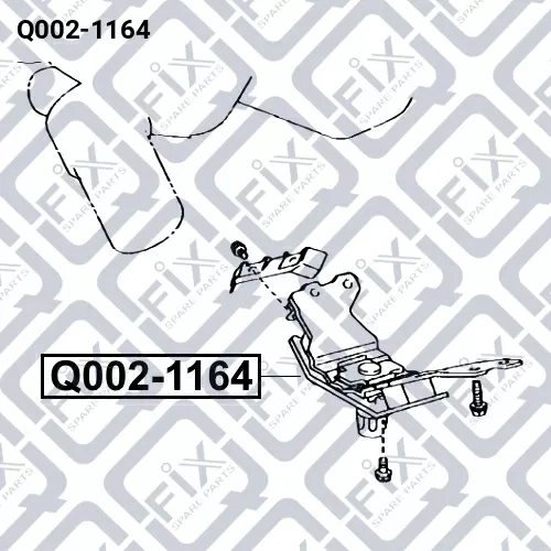 Подушка двигателя задняя Q002-1164 q-fix - фото №1