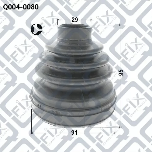 Пыльник шруса внутренний (комплект) Q004-0080 Q-FIX