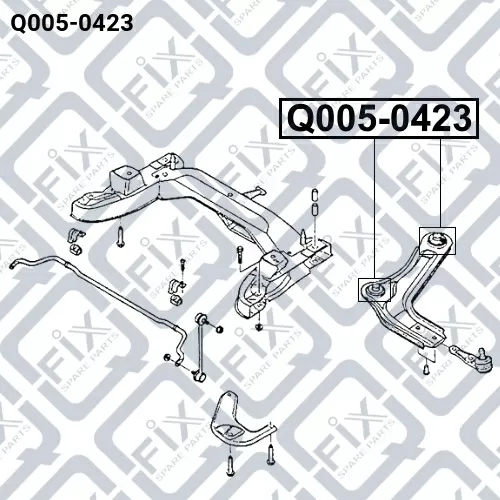 Сайлентблок нижнего рычага (передний) Q005-0423 Q-FIX
