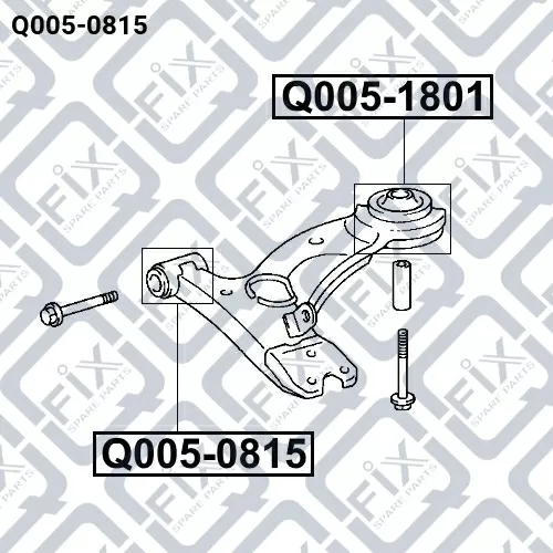 Сайлентблок переднего рычага (передний) Q005-0815 Q-FIX