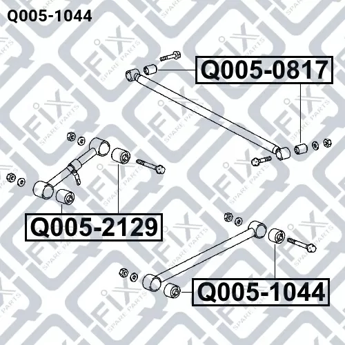 Сайлентблок заднего продольного рычага Q005-1044 Q-FIX