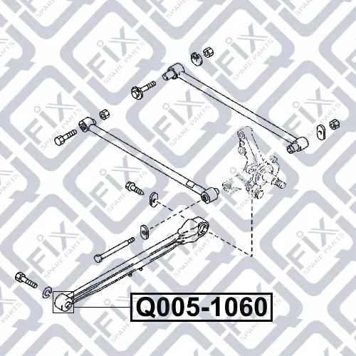Сайлентблок задней продольной тяги Q005-1060 Q-FIX