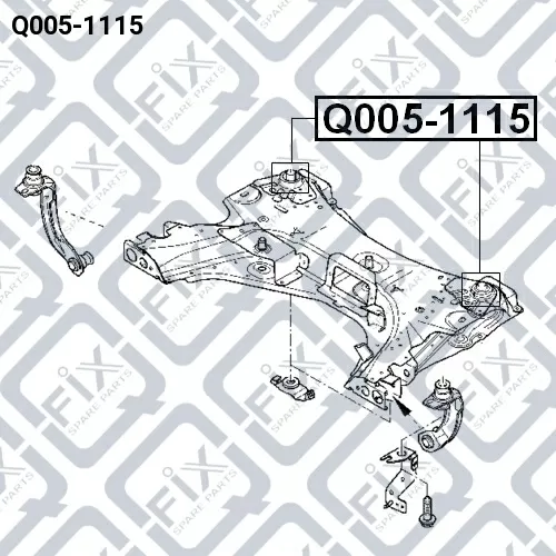 Сайлентблок подрамника (задний) Q005-1115 Q-FIX