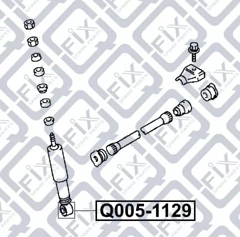 Сайлентблок переднего амортизатора Q005-1129 Q-FIX
