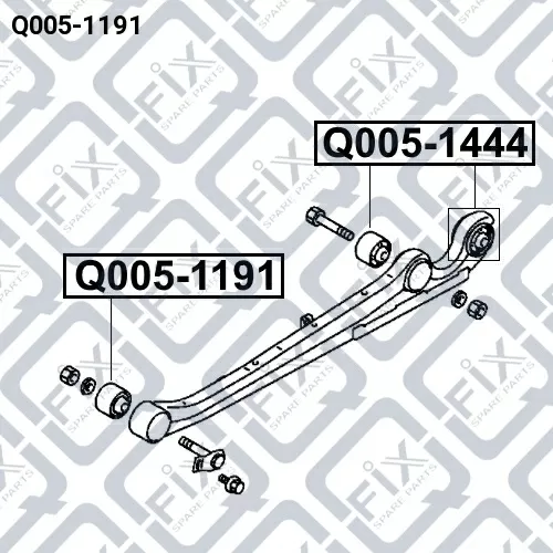 Сайлентблок заднего продольного рычага Q005-1191 Q-FIX