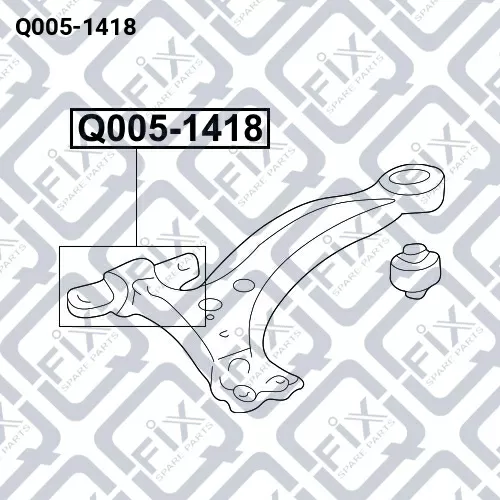Сайлентблок передний переднего рычага Q005-1418 q-fix - фото №1