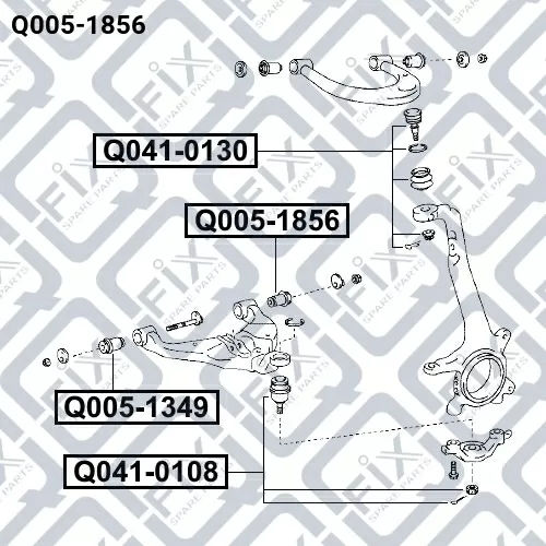 Сайлентблок нижнего переднего рычага Q005-1856 Q-FIX