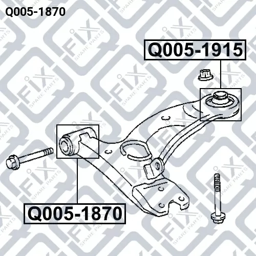 Сайлентблок переднего рычага (передний) Q005-1870 Q-FIX