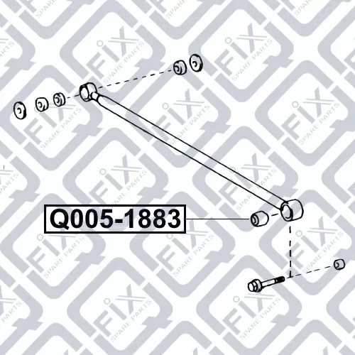 Сайлентблок заднего поперечного рычага Q005-1883 q-fix - фото №1
