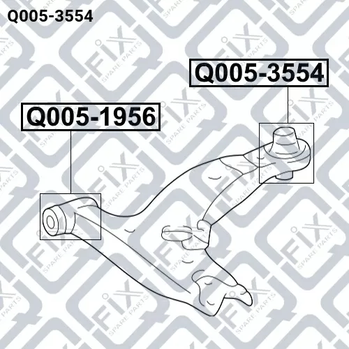 Сайлентблок задний переднего рычага Q005-3554 Q-FIX
