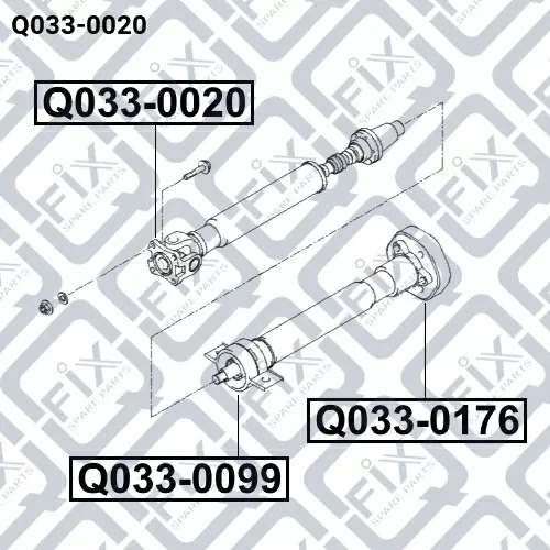 Крестовина карданного вала Q033-0020 Q-FIX