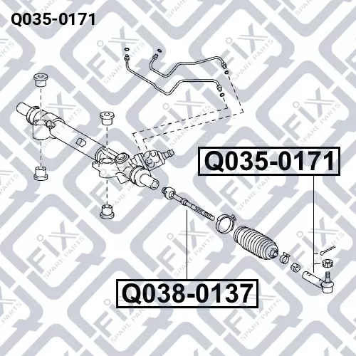Наконечник рулевой тяги Q035-0171 Q-FIX