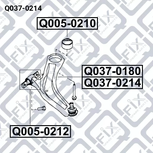 Рычаг передней подвески правый Q037-0214 Q-FIX