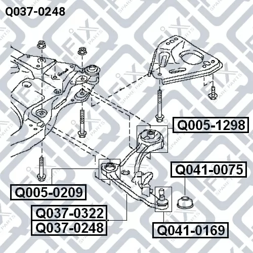 Рычаг передней подвески (правый) Q037-0248 Q-FIX
