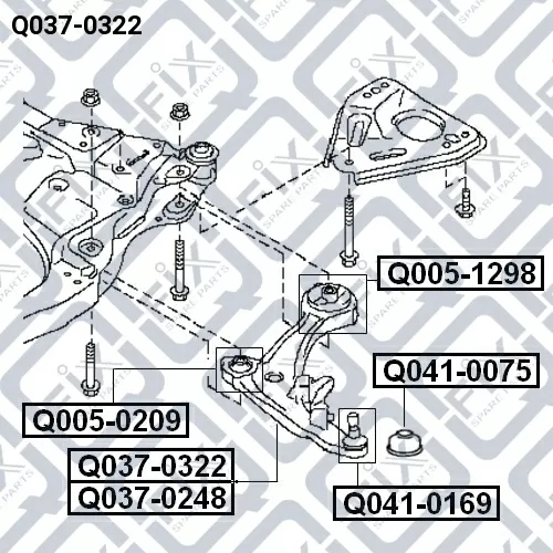 Рычаг передней подвески (левый) Q037-0322 Q-FIX