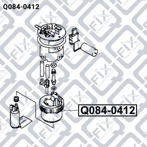 Фильтр топливный Q084-0412 Q-FIX