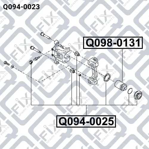Ремкомплект переднего тормозного суппорта Q094-0023 Q-FIX