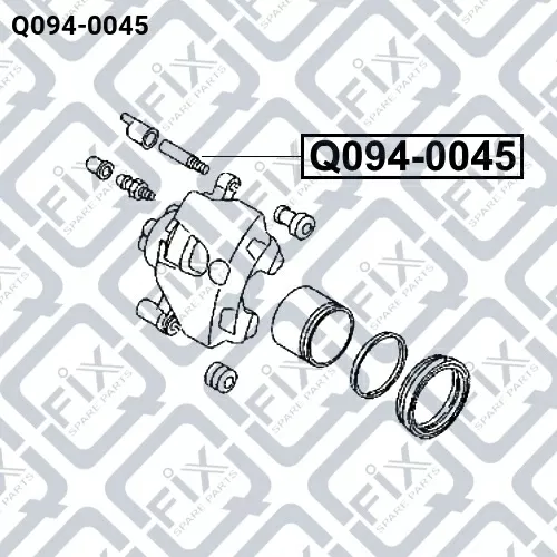 Направляющая переднего тормозного суппорта Q094-0045 Q-FIX