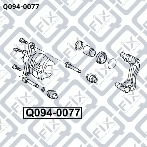 Направляющая переднего тормозного суппорта Q094-0077 Q-FIX