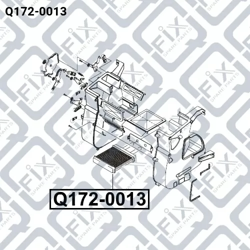 Радиатор печки Q172-0013 Q-FIX