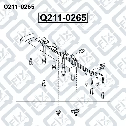 Провода свечные (комплект) Q211-0265 Q-FIX