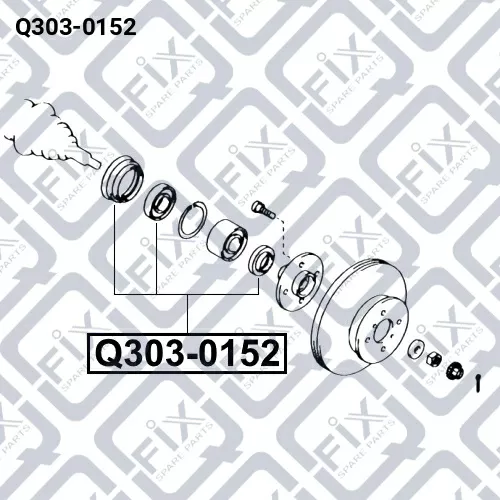 Сальник ступичный (ремкомплект) Q303-0152 Q-FIX