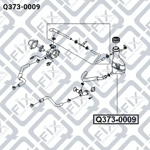 Бачок радиатора Q373-0009 Q-FIX