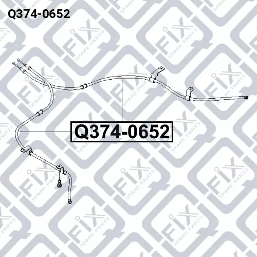 Трос тормозной (левый) Q374-0652 Q-FIX