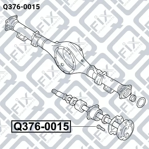 Шпилька колёсная Q376-0015 Q-FIX